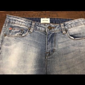 Girls Blue Denim Distressed Hudson Jeans- 14